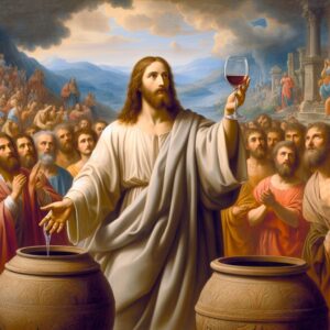 TJesus transforming Water into Wine 